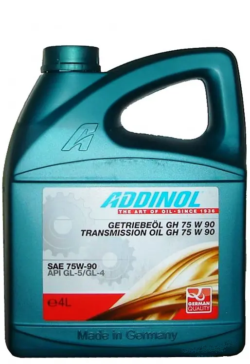 Трансмиссионное масло ADDINOL GETRIEBEOL GH 75W-90 4л 4014766250223