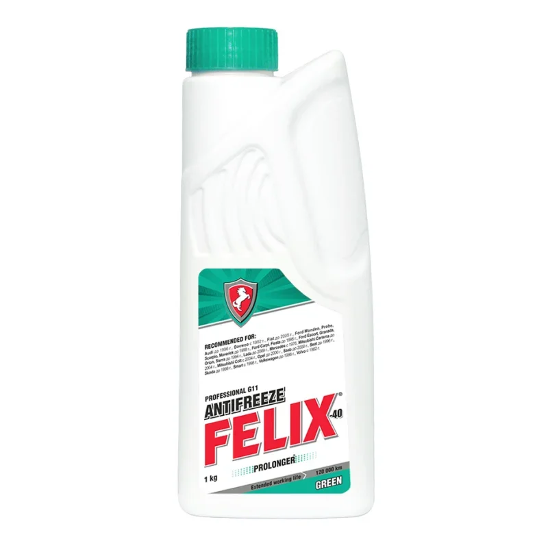 Антифриз FELIX -40 prolonger g11 зеленый FELIX 4606532003029