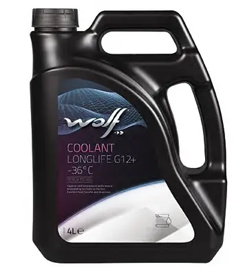 Антифриз G12+ красный Longlife 4 л WOLF 50001/4