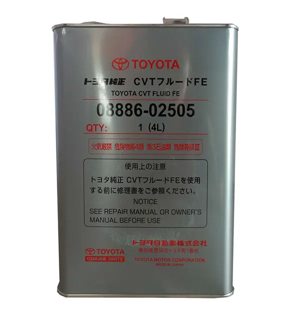 Трансмиссионное масло TOYOTA CVT FLUID FE 4л 08886-02505