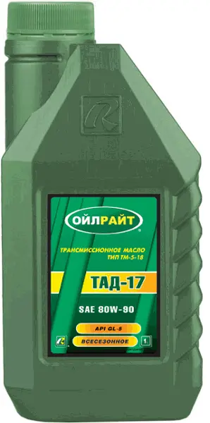 Трансмиссионное масло OIL RIGHT ТАД-17 ТИП ТМ-5-18 80W-90 1л 2547