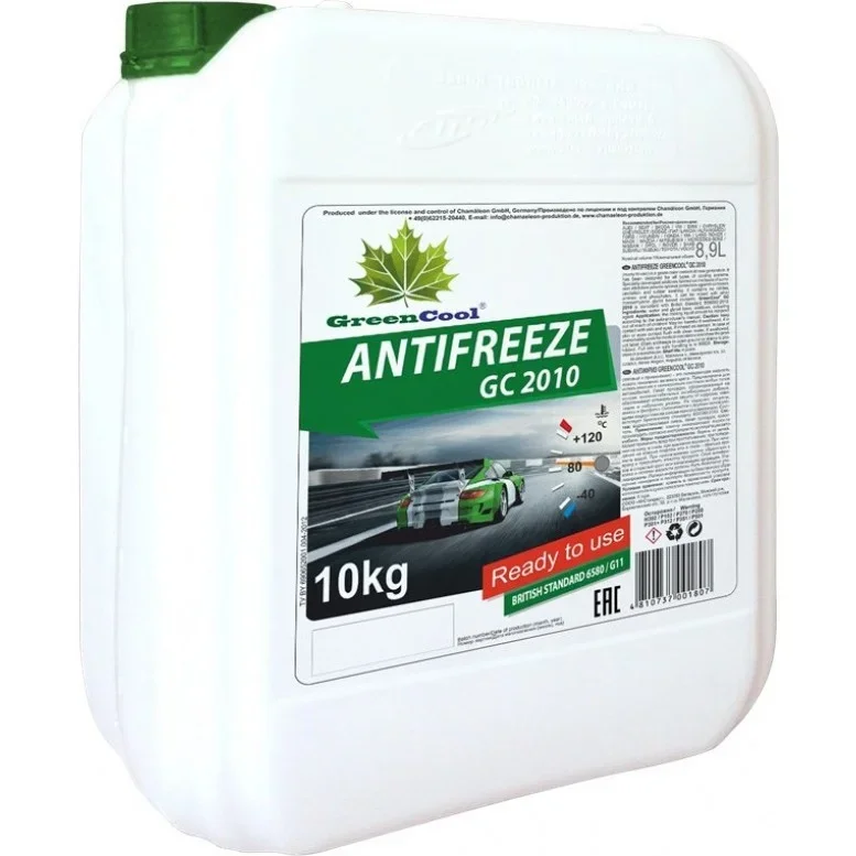 Антифриз 751807 зеленый готовый -40°C GreenCool GC2010 10KG