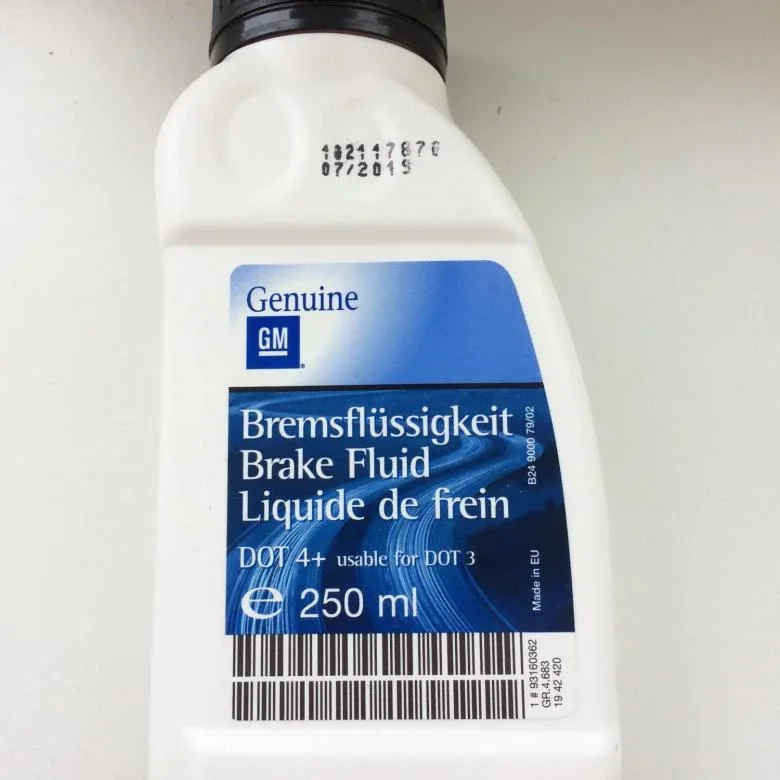 Жидкость тормозная GM DOT 4 0.25л 93160362