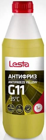 Антифриз жёлтый 1кг LESTA LESASA35G11RU1