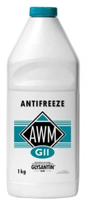 (01263) АНТИФРИЗ ЗЕЛЁНЫЙ 1L (ГОТОВЫЙ) AWM 11 Ready Mix/ G11  до -38°С мет.канистра AWM 430208035