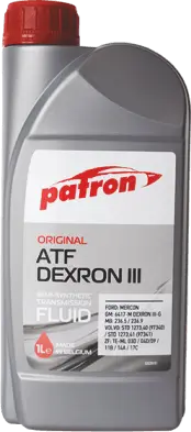 Трансмиссионное масло PATRON ATF DEXRON III 1л ATF DEXRON III 1L ORIGINAL