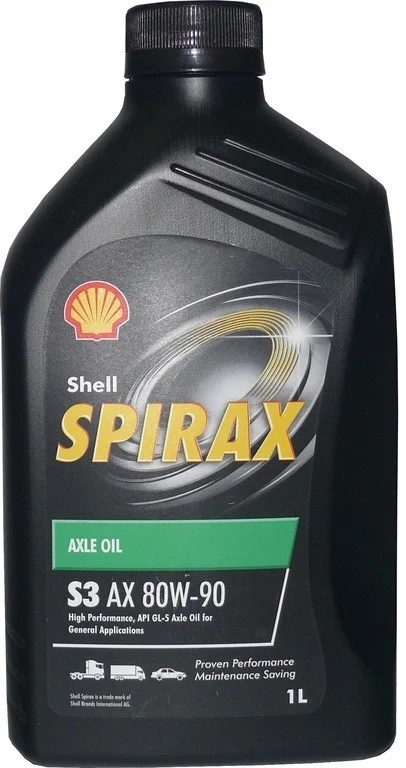 Трансмиссионное масло SHELL SPIRAX S3 AX 80W-90 1л 550048689