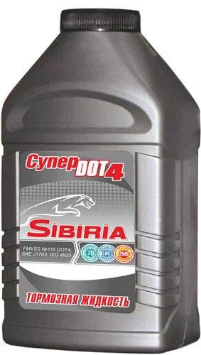 Жидкость тормозная SIBIRIA DOT 4 1л dzerzhinskij d0t-4 0.91kg