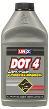 Жидкость тормозная UNIX DOT 4 1л тормозная жидкость дот-4 910г