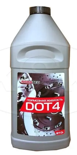 Жидкость тормозная NORDTEC DOT 4 1л nordtec dot-4 910 гр