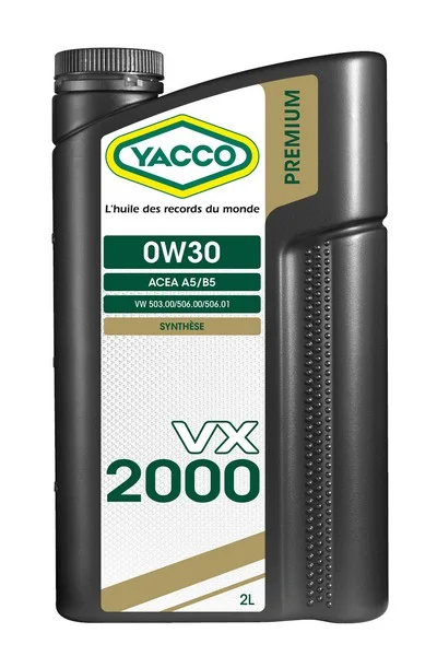 Масло моторное YACCO 0W-30 2л YACCO 0W30 VX 2000/2