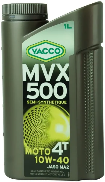 Масло моторное YACCO MVX 500 4T 10W-40 1л YACCO 10W40 MVX 500 4T/1