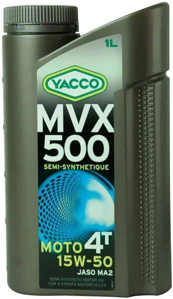 Масло моторное YACCO MVX 500 4T 15W-50 1л YACCO 15W50 MVX 500 4T/1