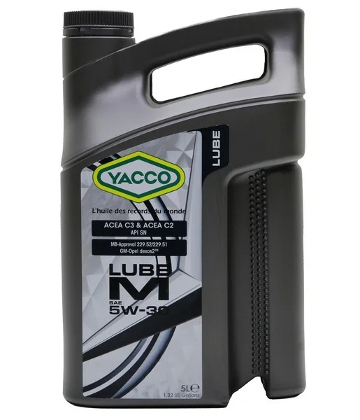 Масло моторное YACCO 5W-30 5л YACCO 5W30 LUBE M/5