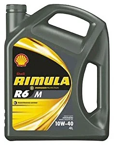Масло моторное SHELL 10W-40 4л SHELL 10W40 RIMULA R6M/4