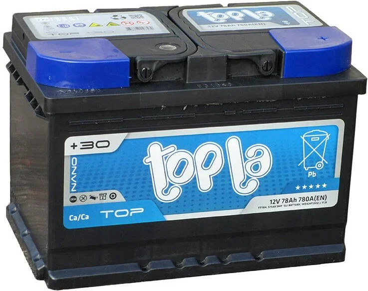 Аккумулятор автомобильный TOP 78 А·ч TOPLA 118678