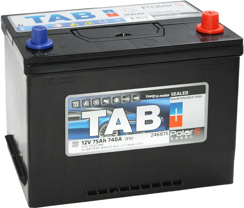 Аккумулятор автомобильный Polar S Asia 75 А·ч TAB 246875
