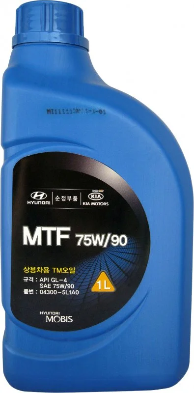Трансмиссионное масло HYUNDAI/KIA/MOBIS MTF 75W-90 1л 04300-5L1A0