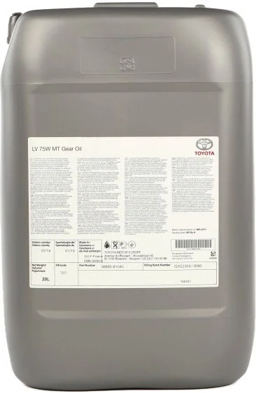 Трансмиссионное масло TOYOTA GETRIEBEOIL LV 75W л 08885-81040