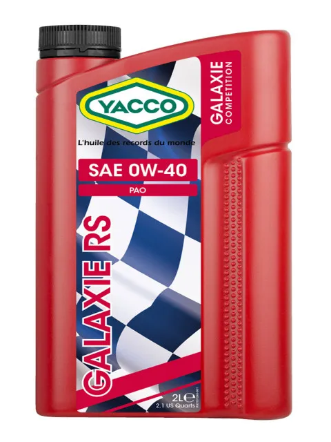 Масло моторное YACCO 0W-40 2л YACCO 0W40 GALAXIE RS/2