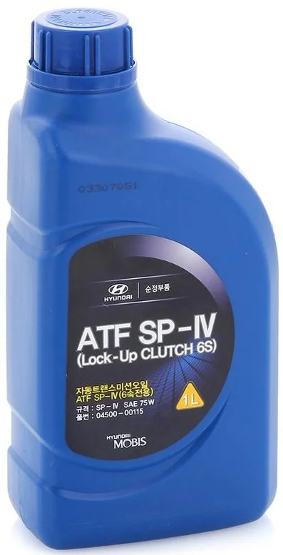 Изображение Трансмиссионное масло HYUNDAI/KIA/MOBIS ATF SP-IV 75W 1л 04500-00115 Трансмиссионное масло HYUNDAI/KIA/MOBIS ATF SP-IV 75W 1л 04500-00115