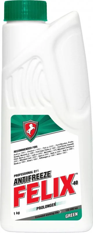 Изображение Антифриз G11 зеленый Prolonger 1 кг FELIX 430206030 Антифриз G11 зеленый Prolonger 1 кг FELIX 430206030