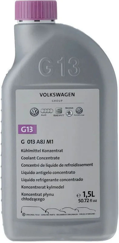 Изображение Антифриз G13 фиолетовый 1,5 л VAG G013A8JM1 Антифриз G13 фиолетовый 1,5 л VAG G013A8JM1