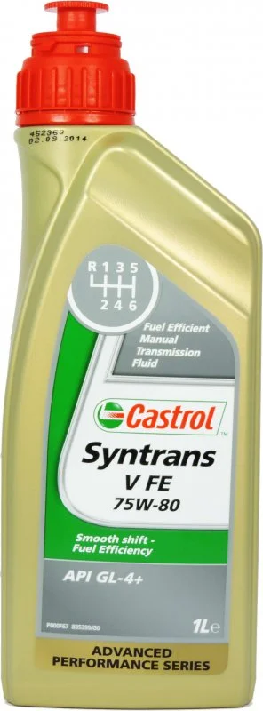 Изображение Трансмиссионное масло CASTROL SYNTRANS V FE 75W-80 1л 156C41 Трансмиссионное масло CASTROL SYNTRANS V FE 75W-80 1л 156C41