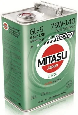 Трансмиссионное масло MITASU RACING GEAR OIL GL-5 LSD 75W-140 4л MJ-414-4