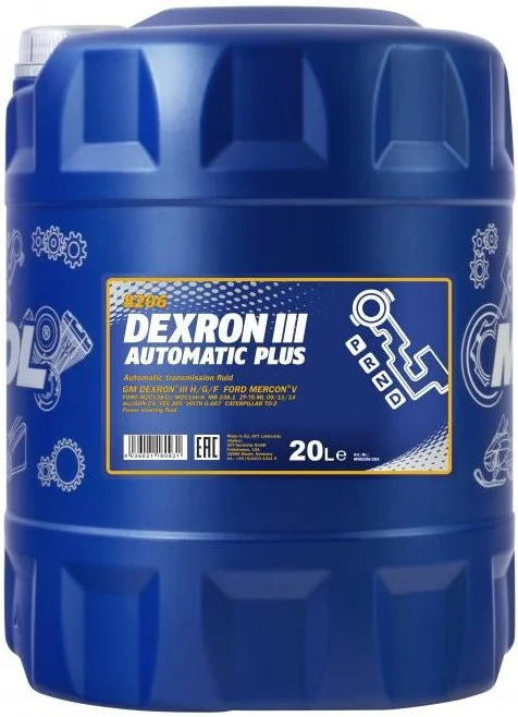 Трансмиссионное масло MANNOL ATF DEXRON III AUTOMATIC PLUS 20л 98714