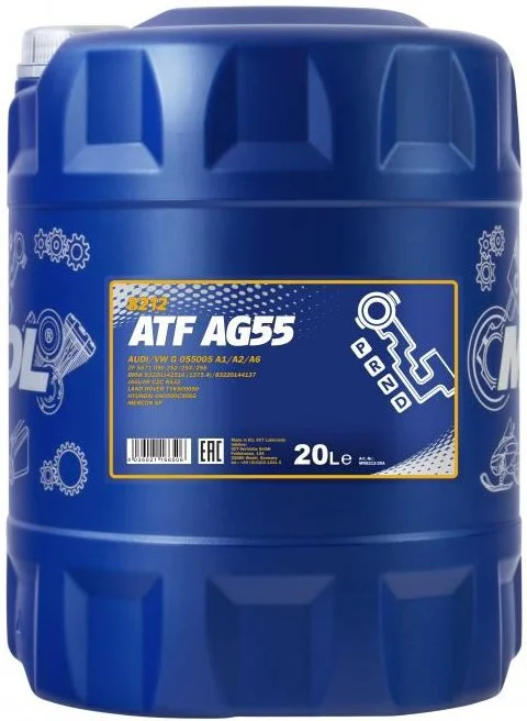 Трансмиссионное масло MANNOL 8212 ATF AG55 20л 99429