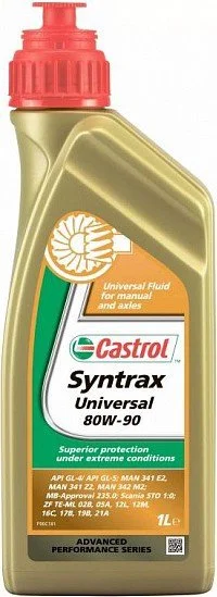 Изображение Трансмиссионное масло CASTROL SYNTRAX UNIVERSAL 80W-90 1л 157F43 Трансмиссионное масло CASTROL SYNTRAX UNIVERSAL 80W-90 1л 157F43