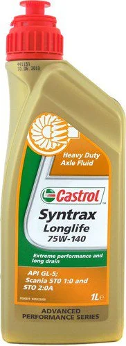 Изображение Трансмиссионное масло CASTROL SYNTRAX LONGLIFE 75W-140 1л 1543AE Трансмиссионное масло CASTROL SYNTRAX LONGLIFE 75W-140 1л 1543AE