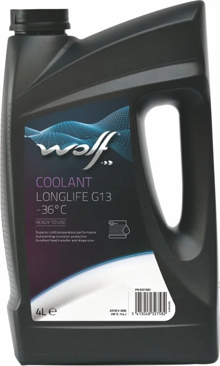 Антифриз G13 красный Coolant Longlife 4 л WOLF 50102/4