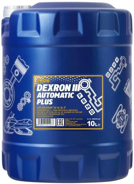 Изображение Трансмиссионное масло MANNOL ATF DEXRON III AUTOMATIC PLUS 10л 99229 Трансмиссионное масло MANNOL ATF DEXRON III AUTOMATIC PLUS 10л 99229