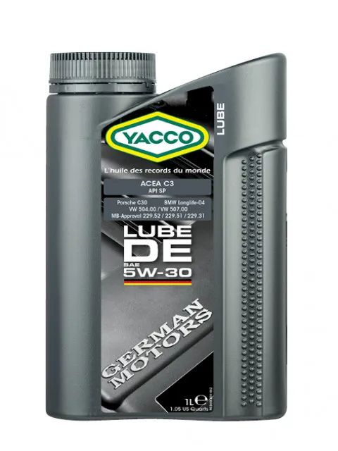 Масло моторное YACCO LUBE DE 5W-30 1л YACCO 5W30 LUBE DE/1
