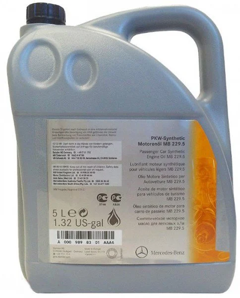 Масло моторное MERCEDES 5W-40 5л A000989910213AHFE