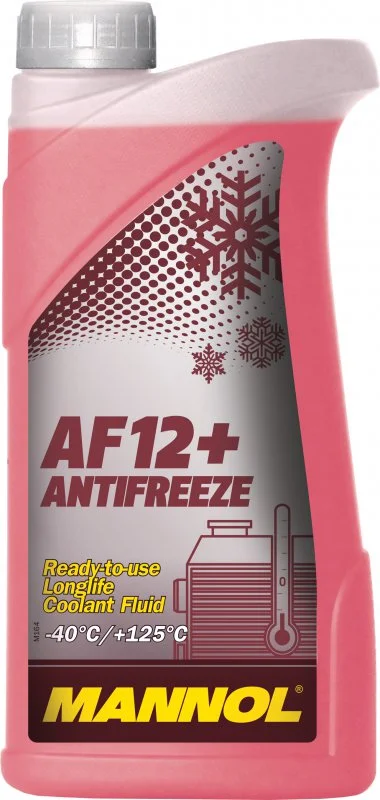 Антифриз G12+ красный AF12+ Longlife 1 л MANNOL 97037