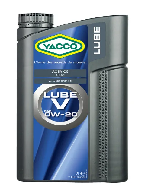 Масло моторное YACCO LUBE V 0W-20 2л YACCO 0W20 LUBE V/2