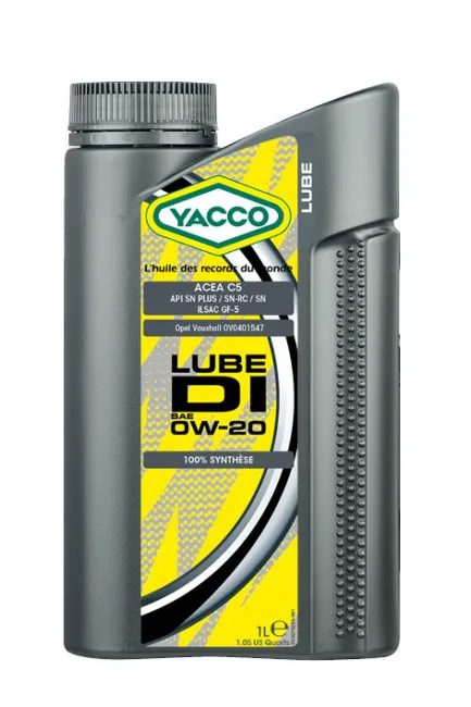 Масло моторное YACCO LUBE DI 0W-20 1л YACCO0W20LUBEDI1