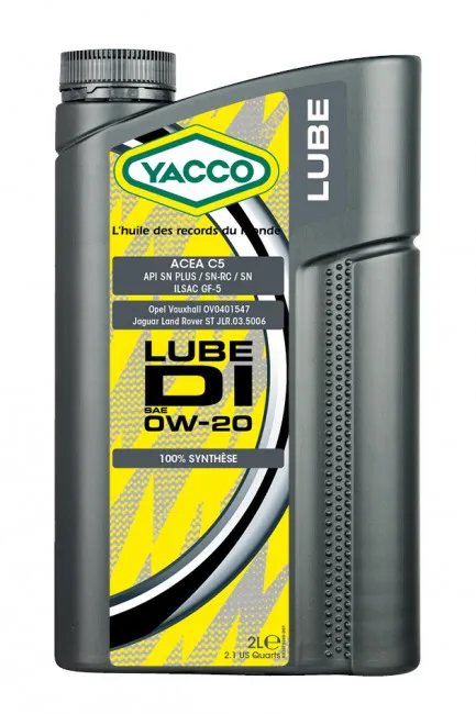 Масло моторное YACCO LUBE DI 0W-20 2л YACCO0W20LUBEDI2