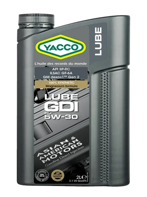 Масло моторное YACCO LUBE GDI 5W-30 2л YACCO 5W30 LUBE GDI/2