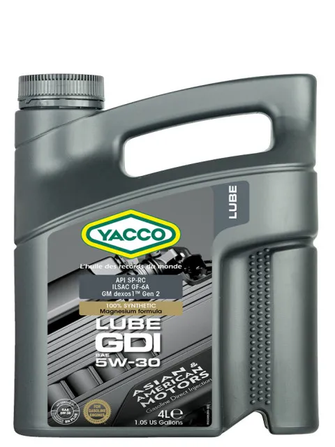 Масло моторное YACCO LUBE GDI 5W-30 4л YACCO 5W30 LUBE GDI/4