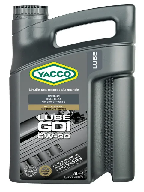 Масло моторное YACCO LUBE GDI 5W-30 5л YACCO 5W30 LUBE GDI/5