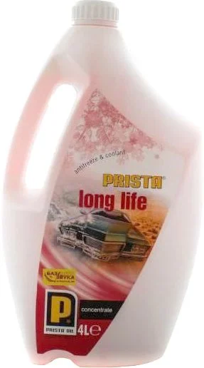 Антифриз G12+ красный Antifreeze Long Life 4 л PRISTA P020031