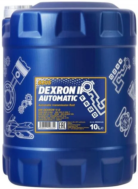 Изображение Трансмиссионное масло MANNOL ATF DEXRON II D 10л 99227 Трансмиссионное масло MANNOL ATF DEXRON II D 10л 99227