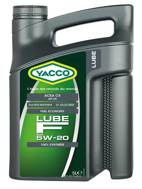 Масло моторное YACCO 5W-20 5л YACCO 5W20 LUBE F/5