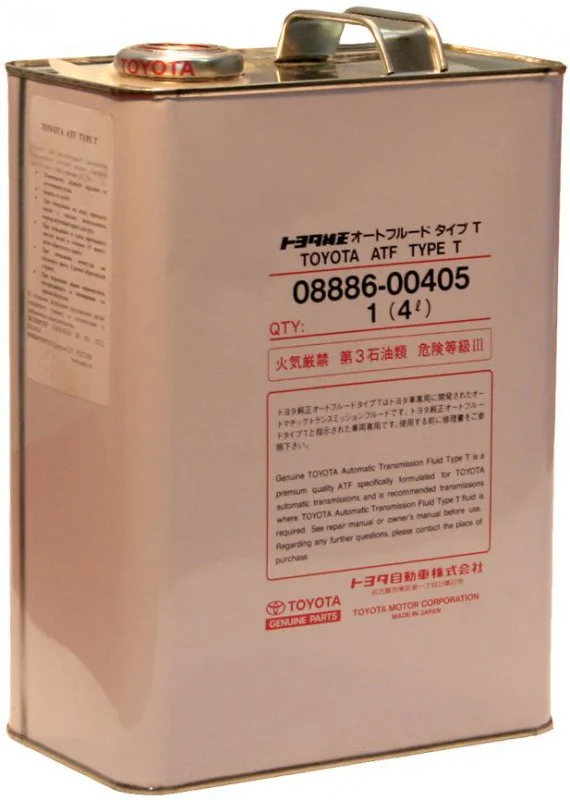 Трансмиссионное масло TOYOTA ATF TYPE T 4л 08886-00405