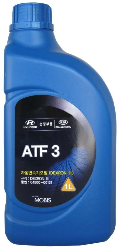 Трансмиссионное масло HYUNDAI/KIA/MOBIS ATF 3 1л 0450000121