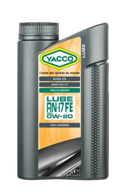 Масло моторное YACCO LUBE RN17 FE 0W-20 1л YACCO 0W20 LUBE RN17 FE/1